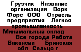 Грузчик › Название организации ­ Ворк Форс, ООО › Отрасль предприятия ­ Легкая промышленность › Минимальный оклад ­ 24 000 - Все города Работа » Вакансии   . Брянская обл.,Сельцо г.